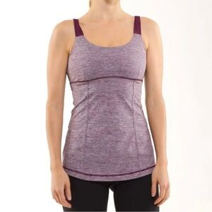 Lululemon Plum Purple Active Strength Tank Top Size 6